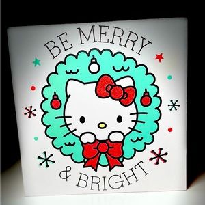 Hello Kitty Christmas Be Merry & Bright Wall Decor